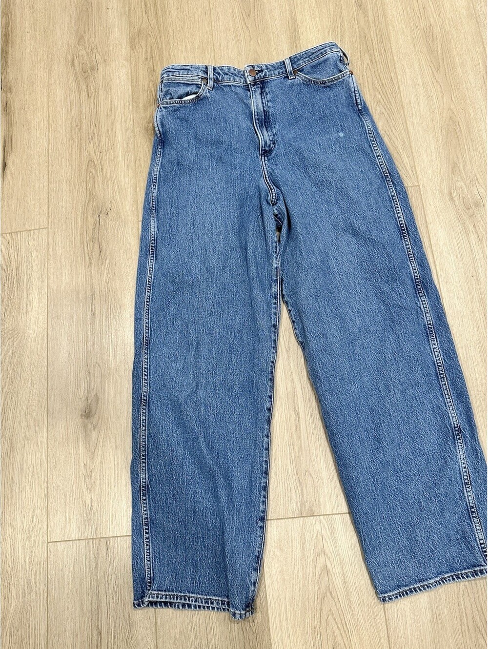 Wrangler Barrel Jeans Womens 31 High Rise Cowboy 652 Western Country Farmer - Picture 3 of 16